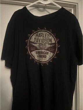 Harley Davidson Shirt XXL Men's Black Short Sleeve American Legend USA